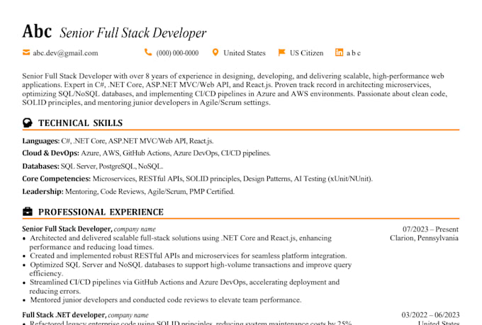 write the perfect resume, CV, cover letter and optimize linkedin